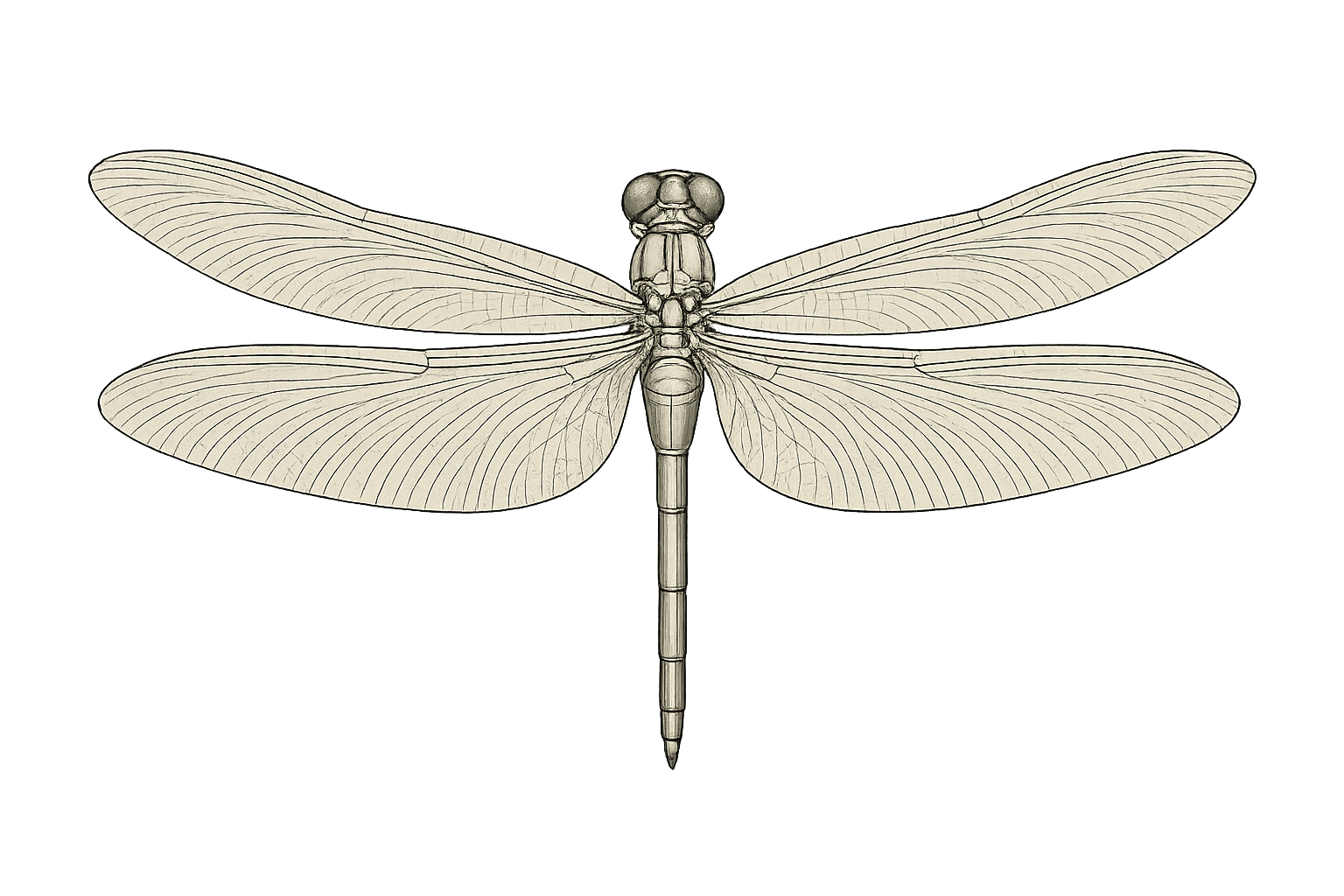 Tonbo dragonfly illustration